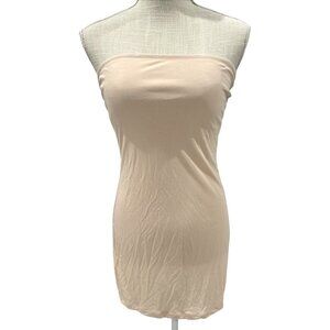 Cabernet Womens Beige Strapless Slip Dress Size M